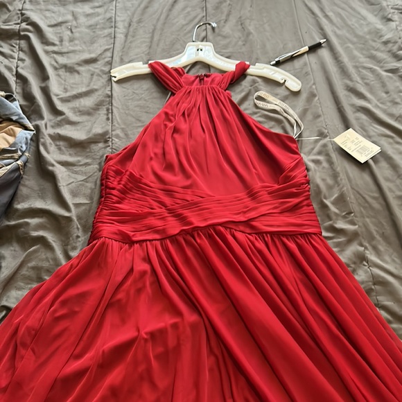 It’s my last bridesmaid dress in candy apple red with sleeves out - Picture 4 of 7